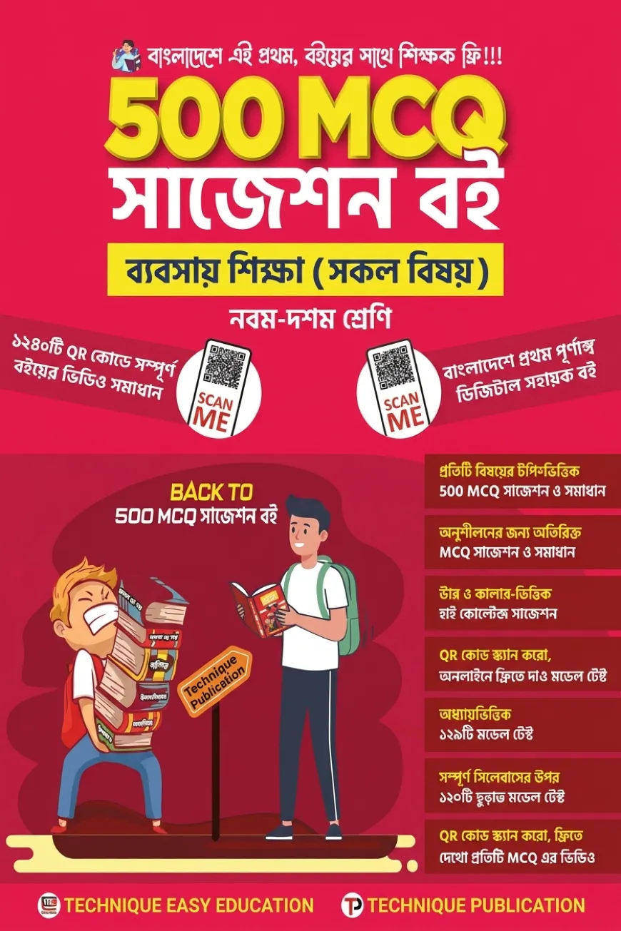 ৫০০ এমসিকিউ বানিজ্য বিভাগ (৯ম-১০ম শ্রেণিঃ এসএসসি ২৭ ও ২৮)