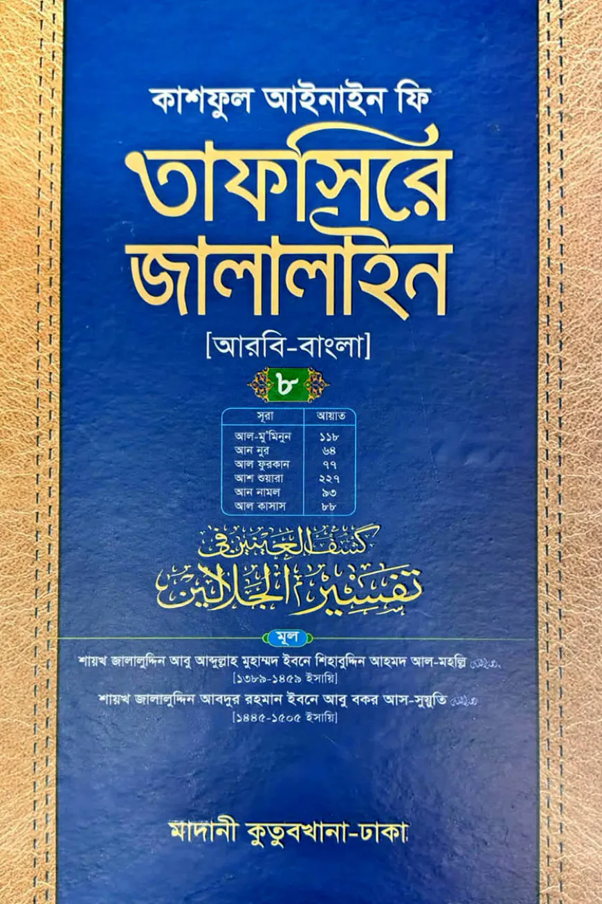 তাফসিরে জালালাইন (আরবি-বাংলা)-৮ম খণ্ড