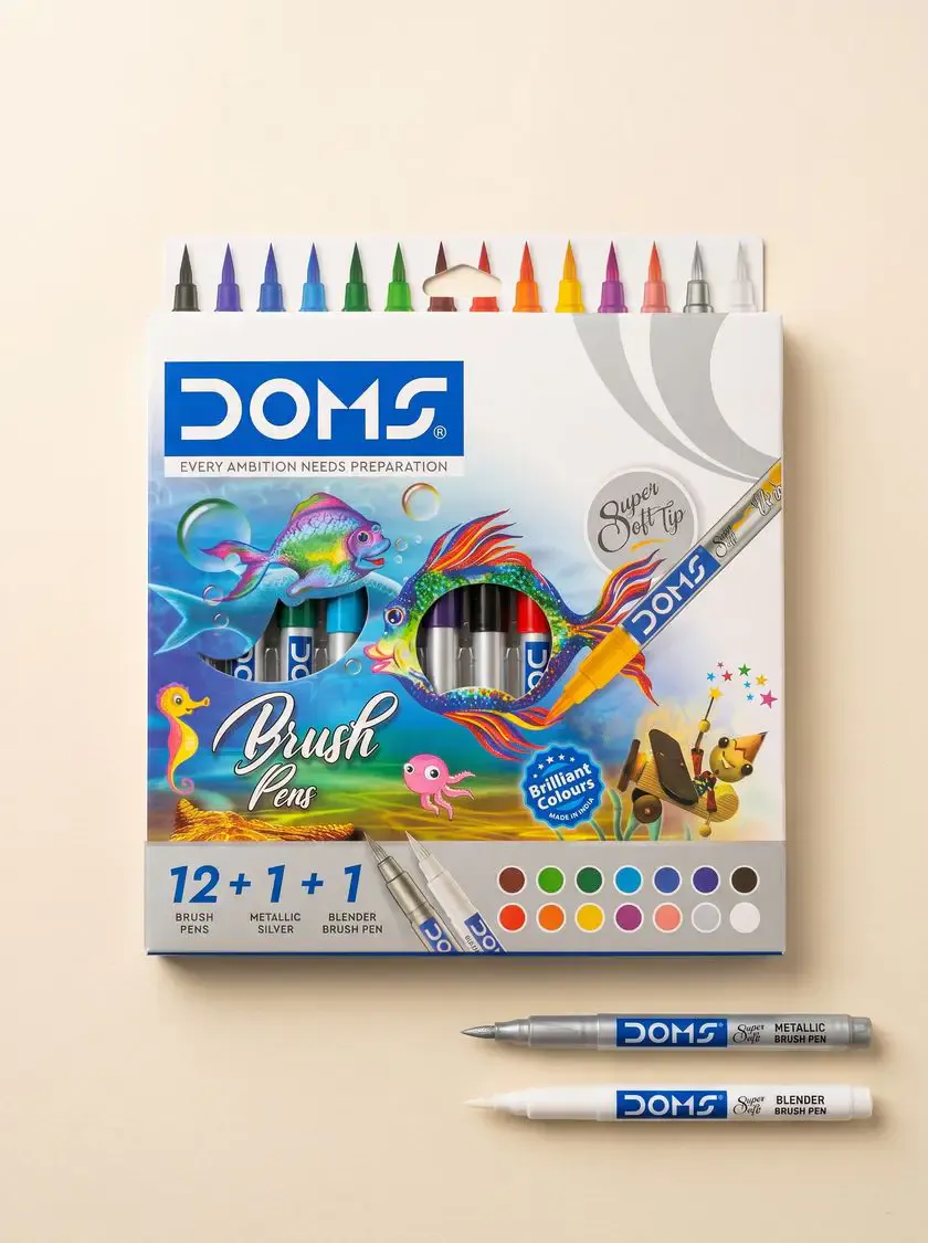 Doms 12 color marker pen ডোমস্ ১২ কালার মার্কার পেন