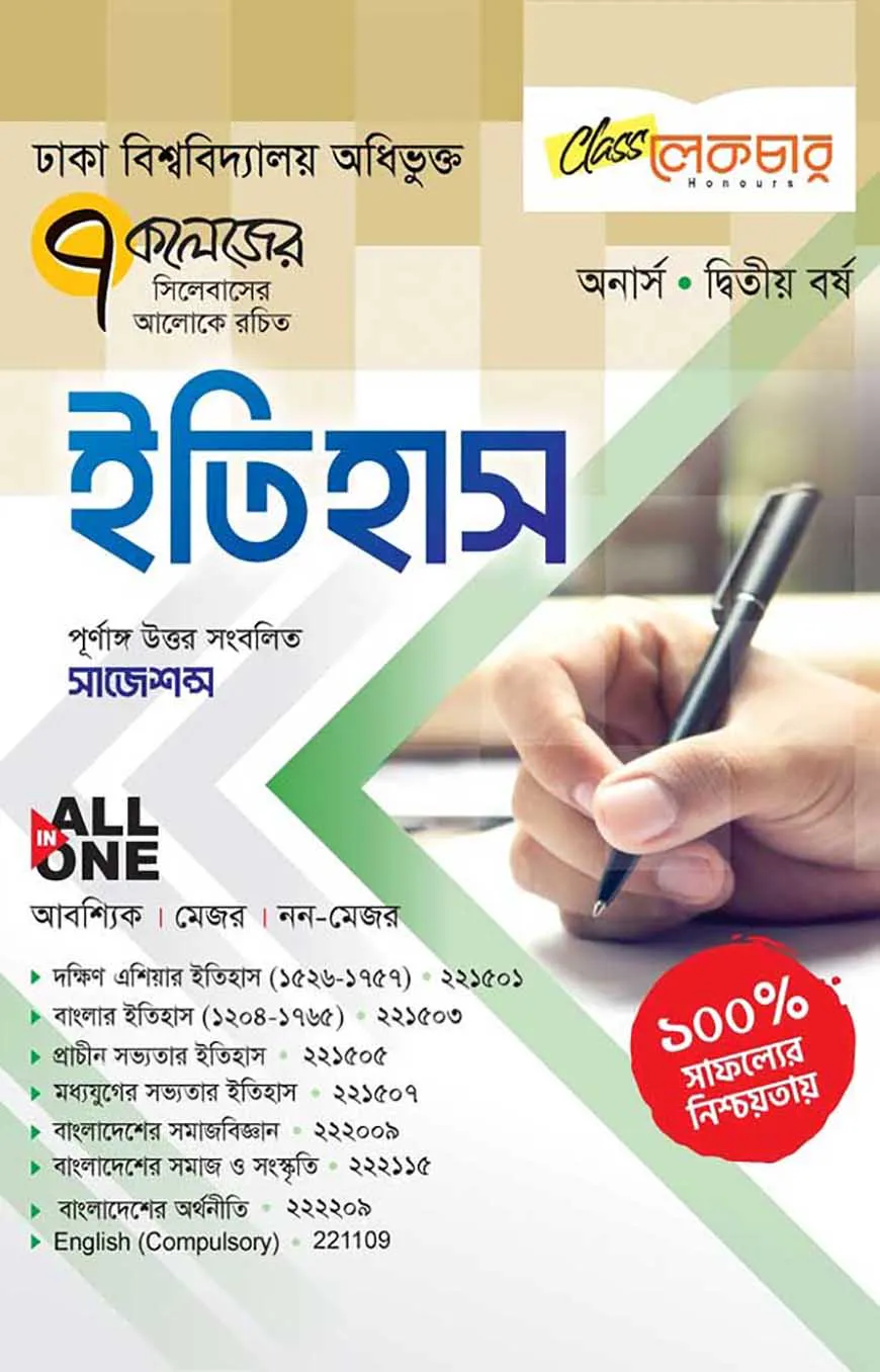 ইতিহাস অনার্স ২য় বর্ষ ( সাত কলেজ )