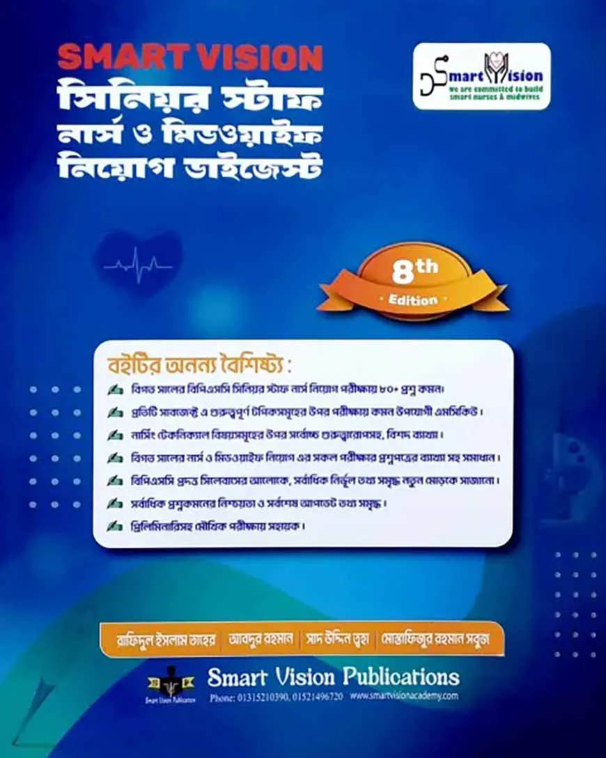 Smart Vision সিনিয়র স্টাফ নার্স ও মিডওয়াইফ নিয়োগ ডাইজেস্ট