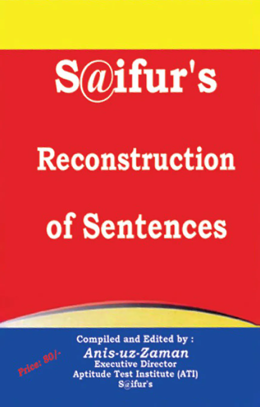 Saifur's : Reconstruction of Sentences