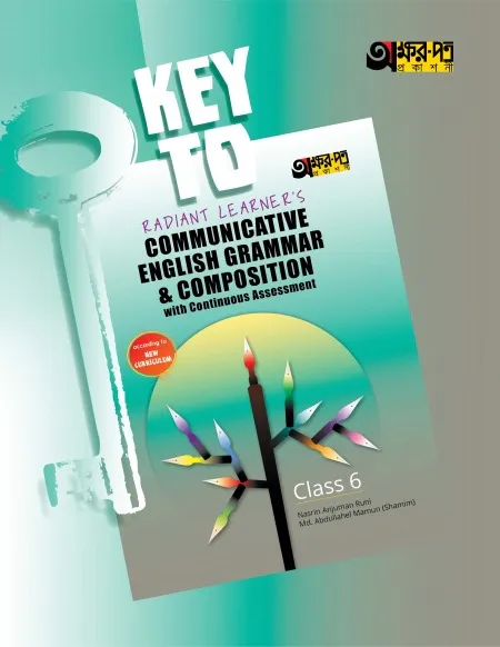 Key to Radiant Learners Communicative English Grammar - With Model Question (Class 6)