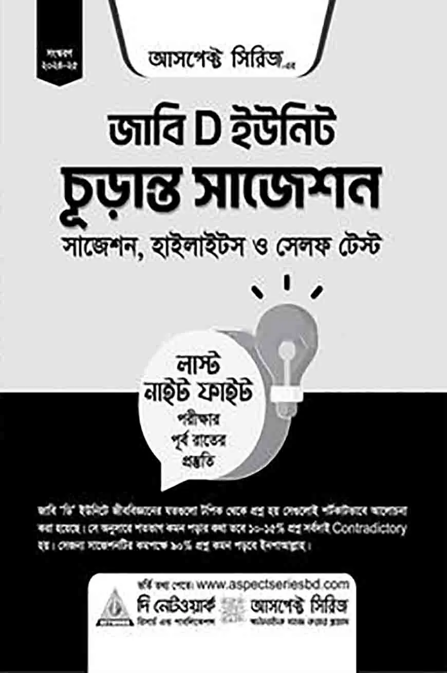 জাবি ‘ডি’ ইউনিট চূড়ান্ত সাজেশন